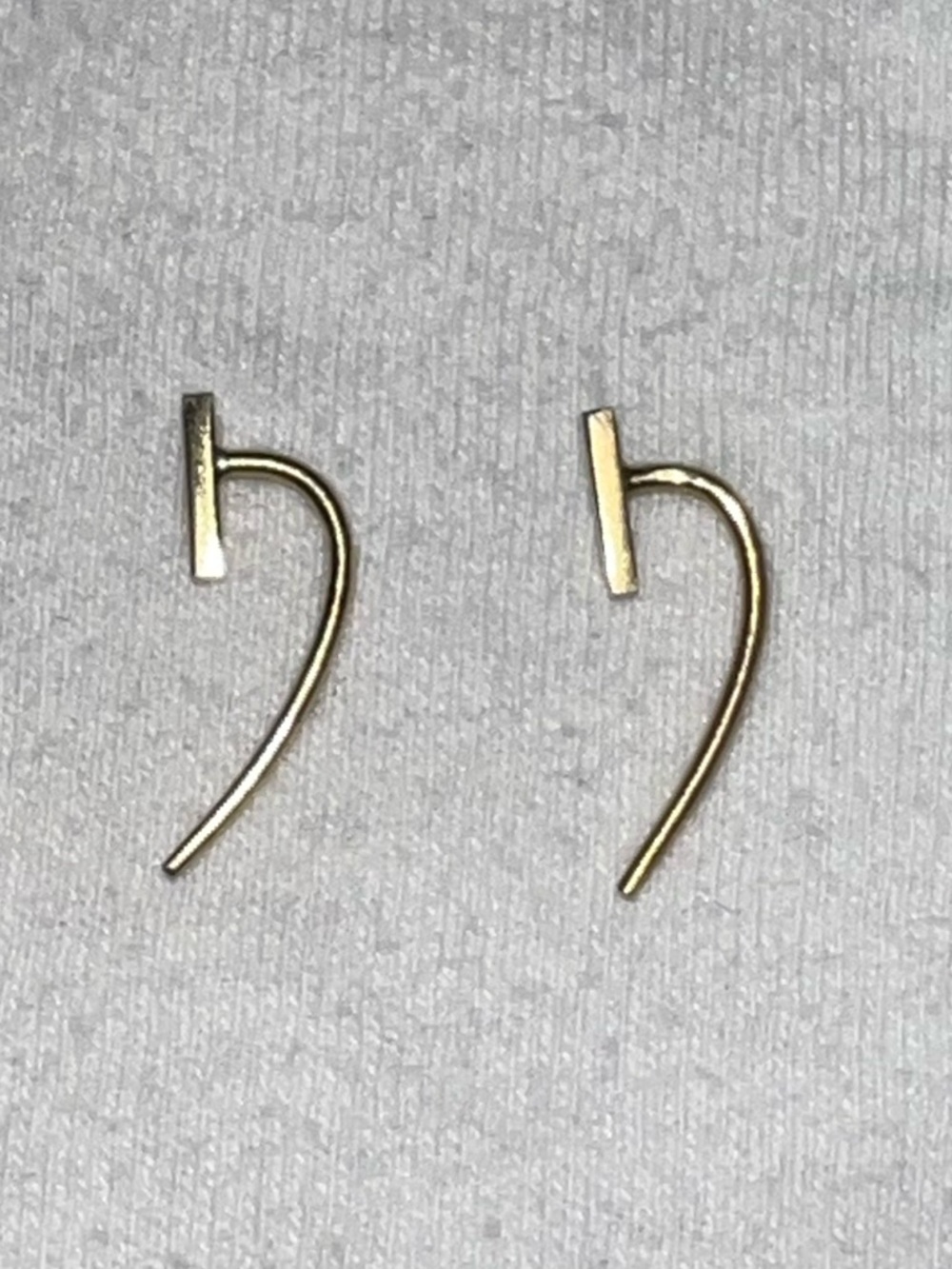 Chan Luu’s Gold Bar and Hook Earrings